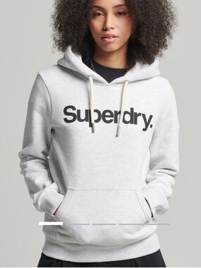 ⚡️DEAL: Superdry Classic Hoodie Sweatshirt in Light Heather Gray